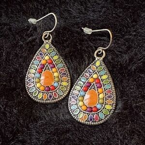 Colorful Teardrop Earrings